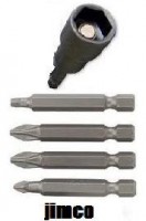 Driver Bits - Screw Drivers - Hex Bits - Phillips Bits -Square Drives.