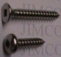 Square Drive Screws/Self Tappers - 304 Grade Stainless Steel