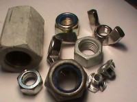 Nuts - Zinc, Galvanised and Black  Hex Nuts - Nyloc Nuts - Coupler/Connector Nuts - Wing Nuts - Flange Nuts - Tee Nuts - Cage Nuts