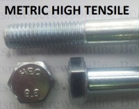 Metric High Tensile Bolts 8.8 Zinc Plated