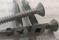 Wing Tek/Tech Screws Stainless Steel Square Drive and Phillips Head