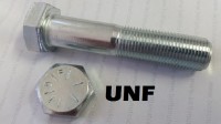 UNF High Tensile Grade 8 Bolts Fine Thread Zinc Plated