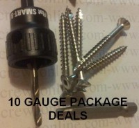 10 Gauge decking screw kits, Includes Drivers Screws and Countersinking tool