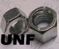 UNF Nuts Zinc Plated