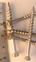 image of 8x50 trim head decking screws.
