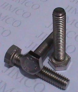 image showing a stainless steel bolt.