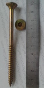 image of zinc plated batten screw.