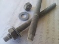 M20x260mm Hot Dip Galvanised Stud with Nut and Washer.