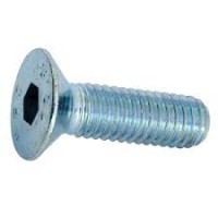 M10 x 80 Flat Head Socket Screw High Tensile Zinc Class 12.9.