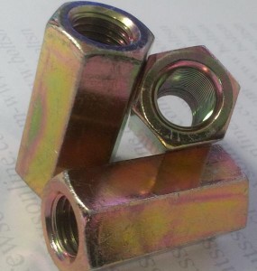 image of gold coupling nut