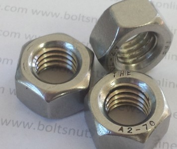 picture of a nut for a bolt stainless.