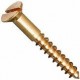 6 Gauge x 3/4 inch Countersunk Solid Brass Wood Screws  per 25