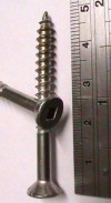 10Gx50mm Stainless Steel Square Drive Decking Screw per 100