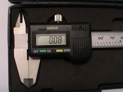 measure a bolt with these vernier calipers