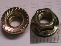 m10 flange nut with serrations