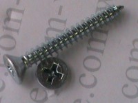 Countersunk Self Tapper Zinc Plated Silver