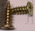 10-16x16 Flat Top Needle Point Low Profile Screws Zinc Plated per 100