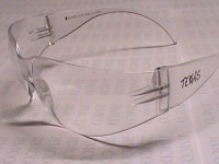 clear image of saftey glasses